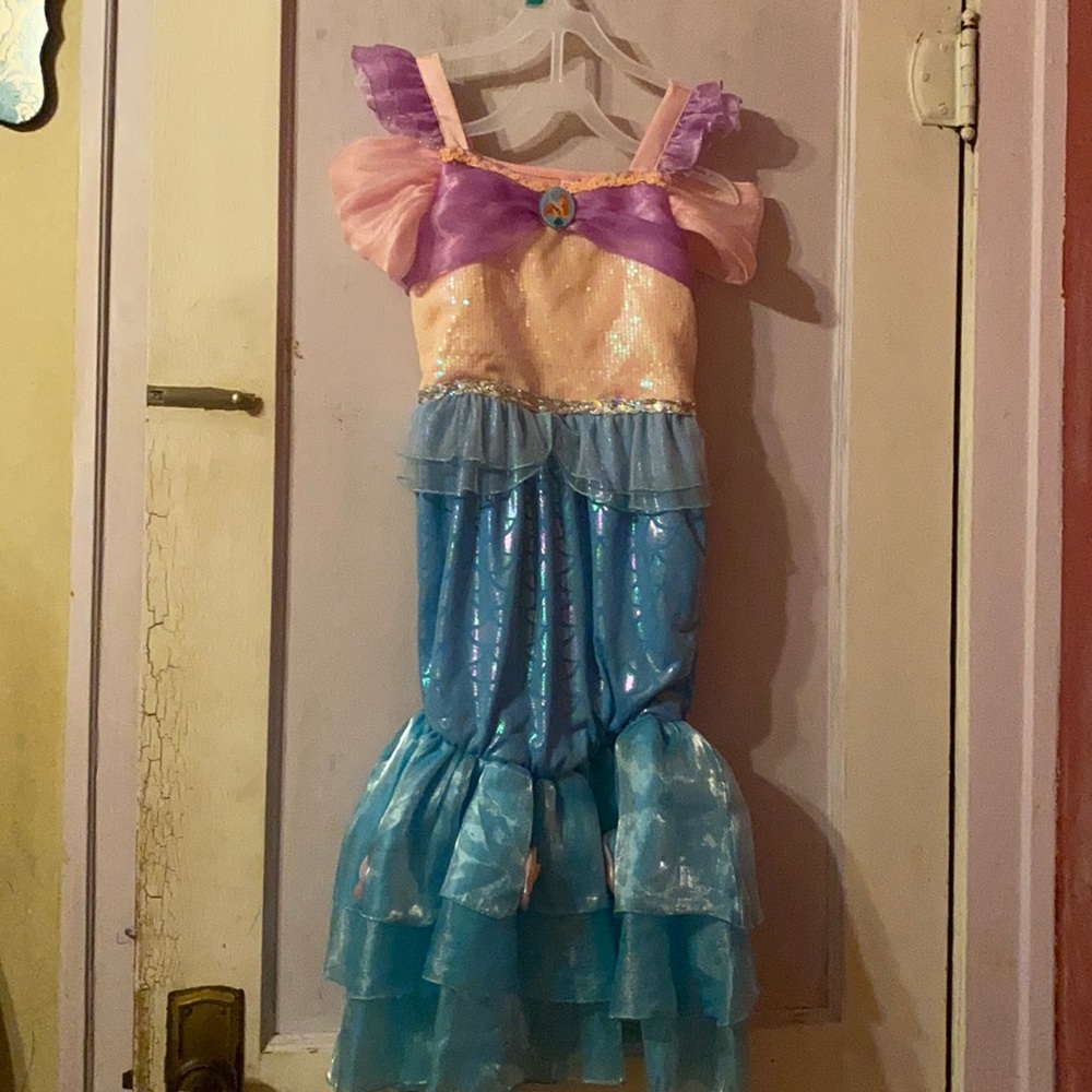 Mermaid costume princess dressed up
